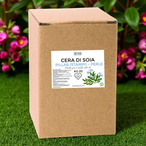 CERA DI SOIA IN PERLE X STAMPI SCATOLA KG 20