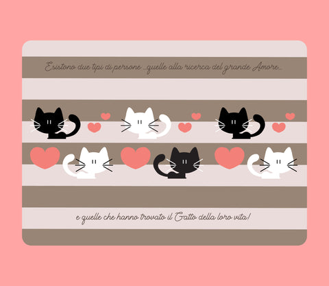 TOVAGLIETTA GATTI STILIZZATI